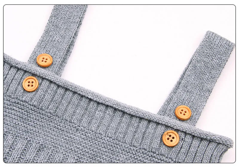 Baby Snuggles Knitted Romper Suit, Grey, Size 9M-24M