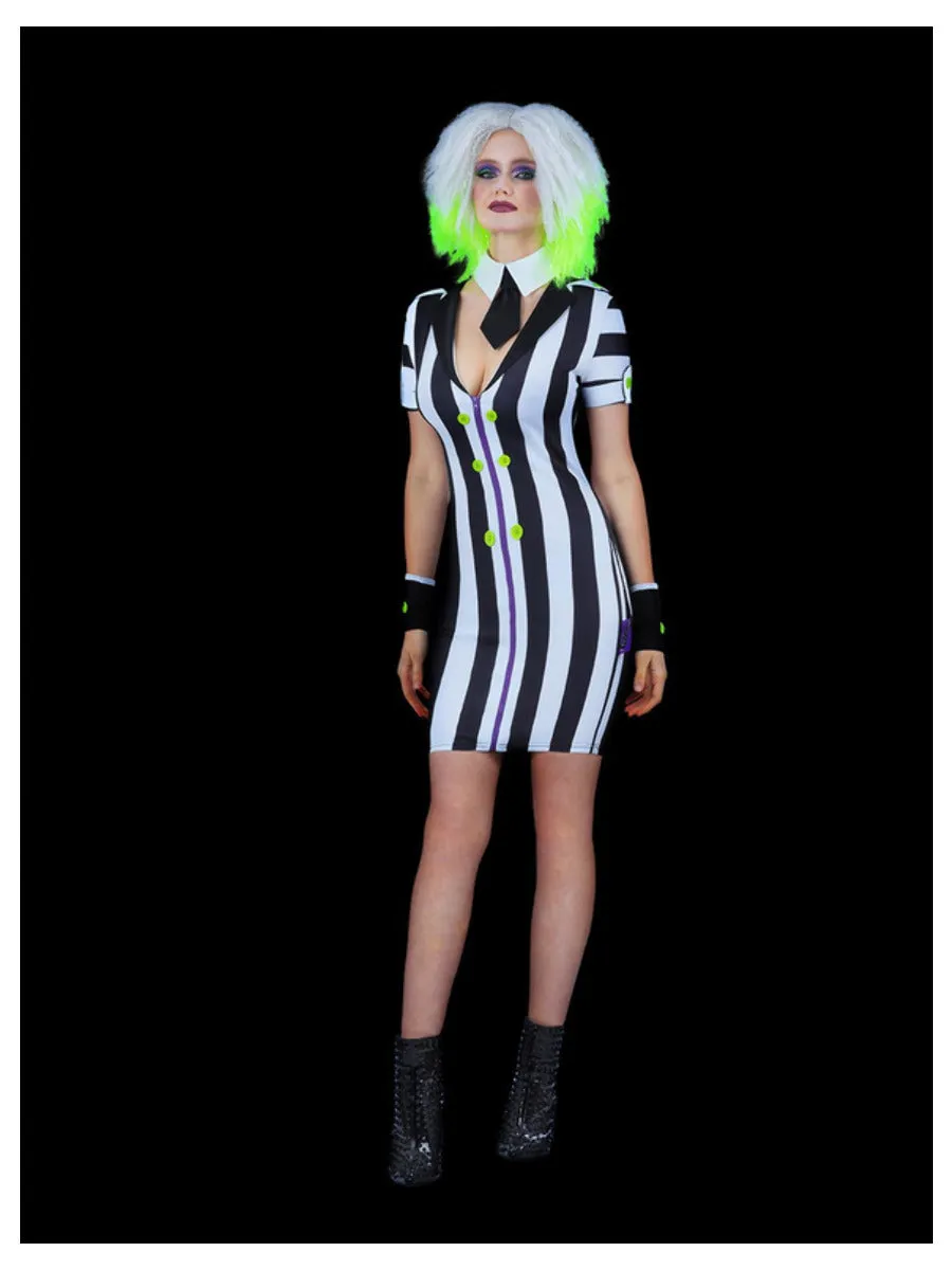 Beetlejuice Womens Shirt Dress Costume