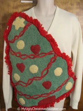 Best Vneck Pullover Funny Ugly Christmas Sweater with Huge Tree