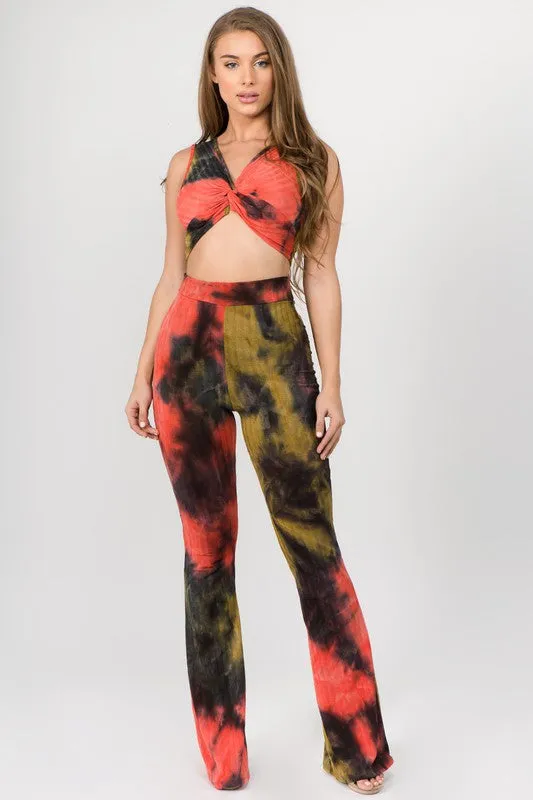 Bethany Tie Dye Pants Set