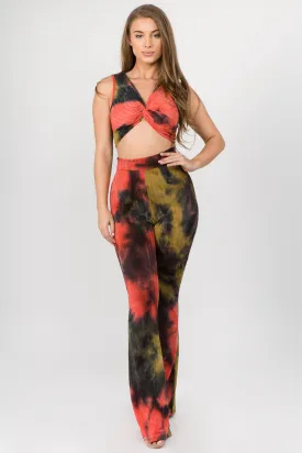 Bethany Tie Dye Pants Set