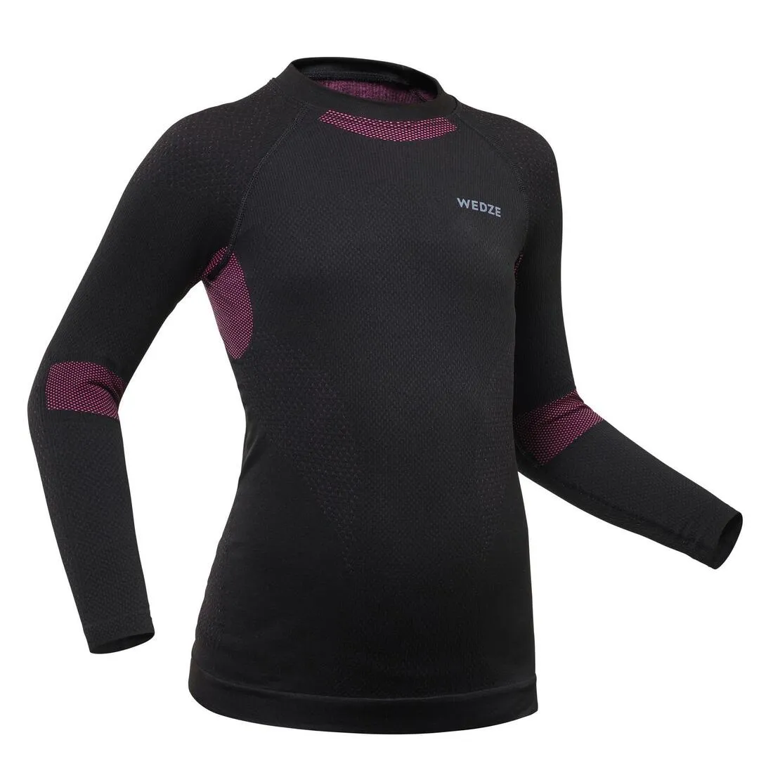 BL580 I-Soft Kids Ski Base Layer Top - Black/Pink