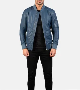 Bouvet Men's Leather Bomber Jacket