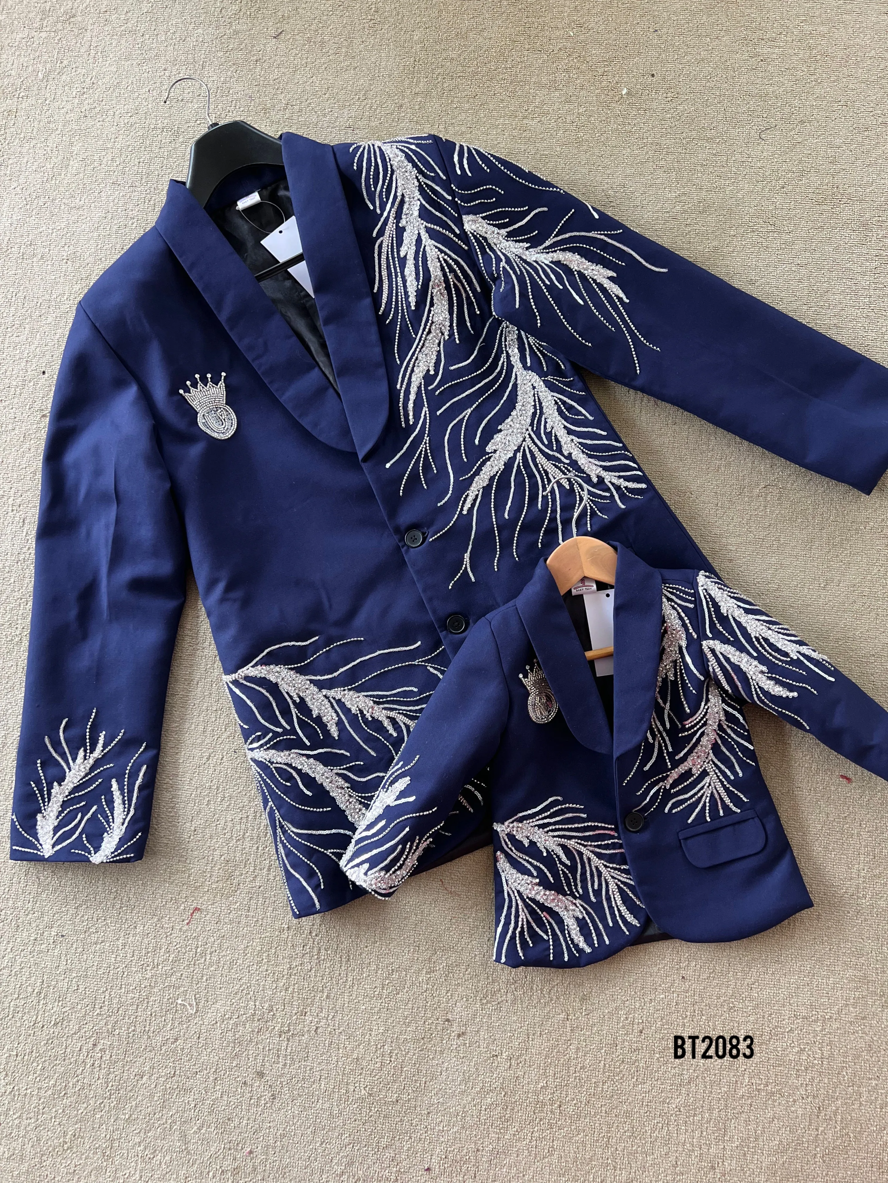 BT2083 Royal Blue Dad-Son Party Duo ✨👔