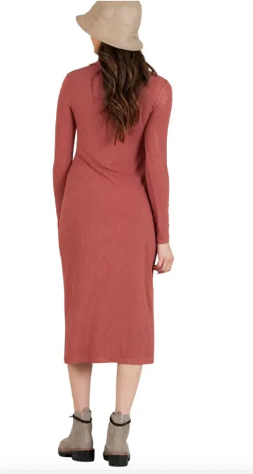 Button Down Dress In Clay