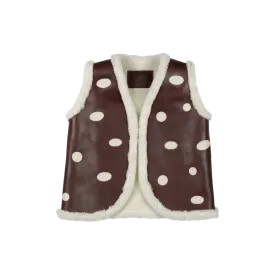 Caro Gilet | Toadstool | Burgundy Classic Leather