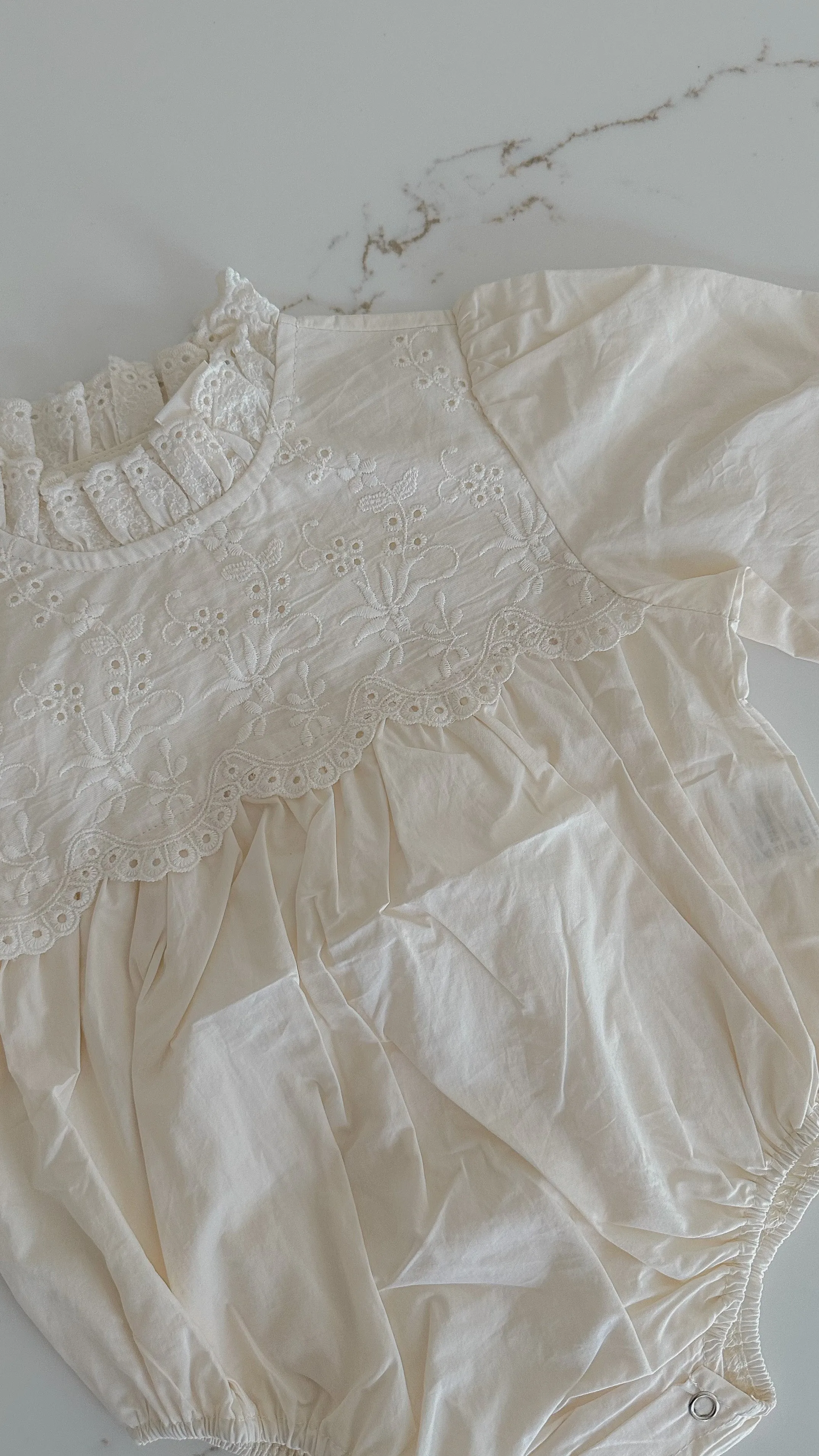 Charlotte Embroidered Romper