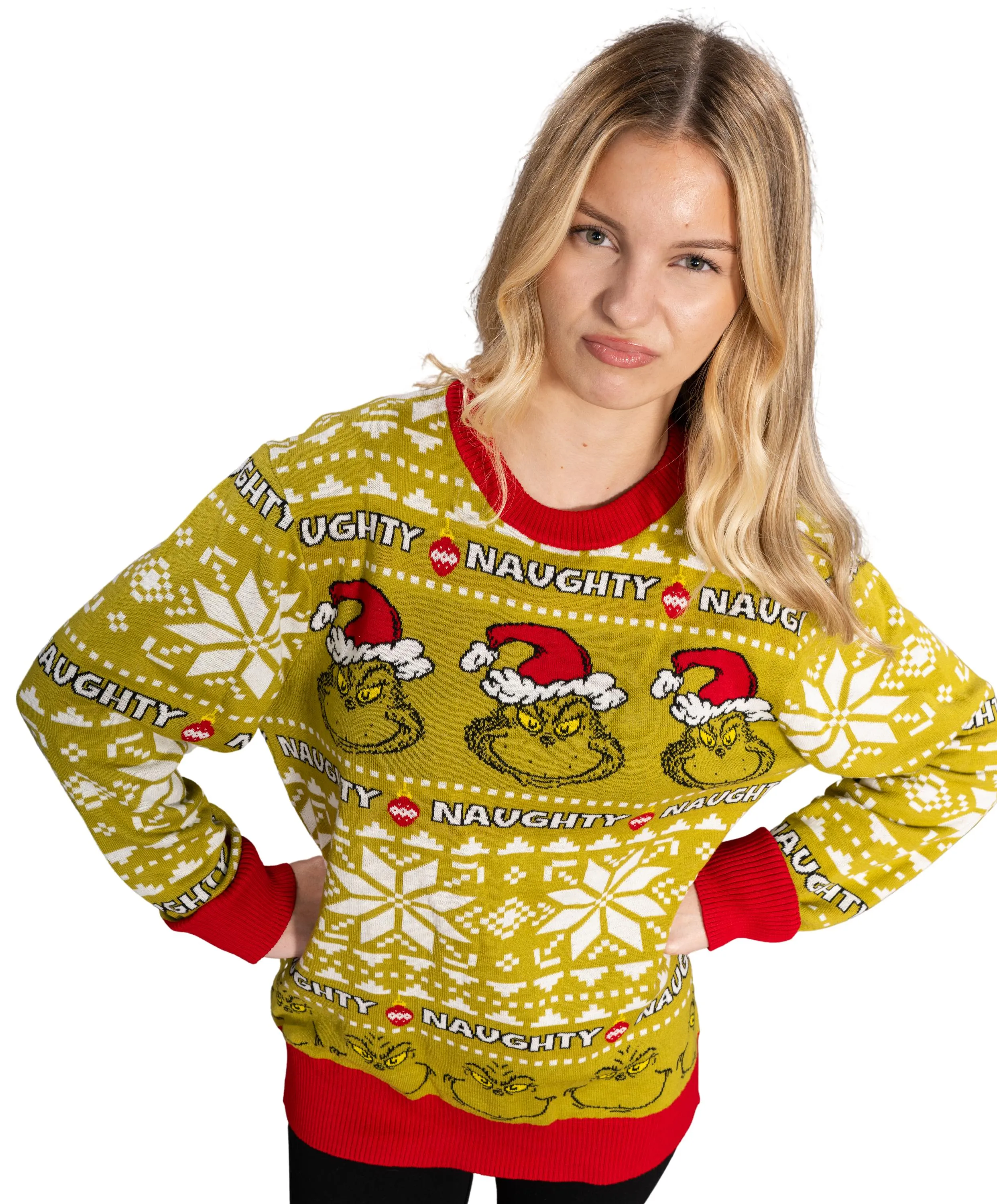 Christmas Sweater JulesRoche Funny Striped Red Pullover