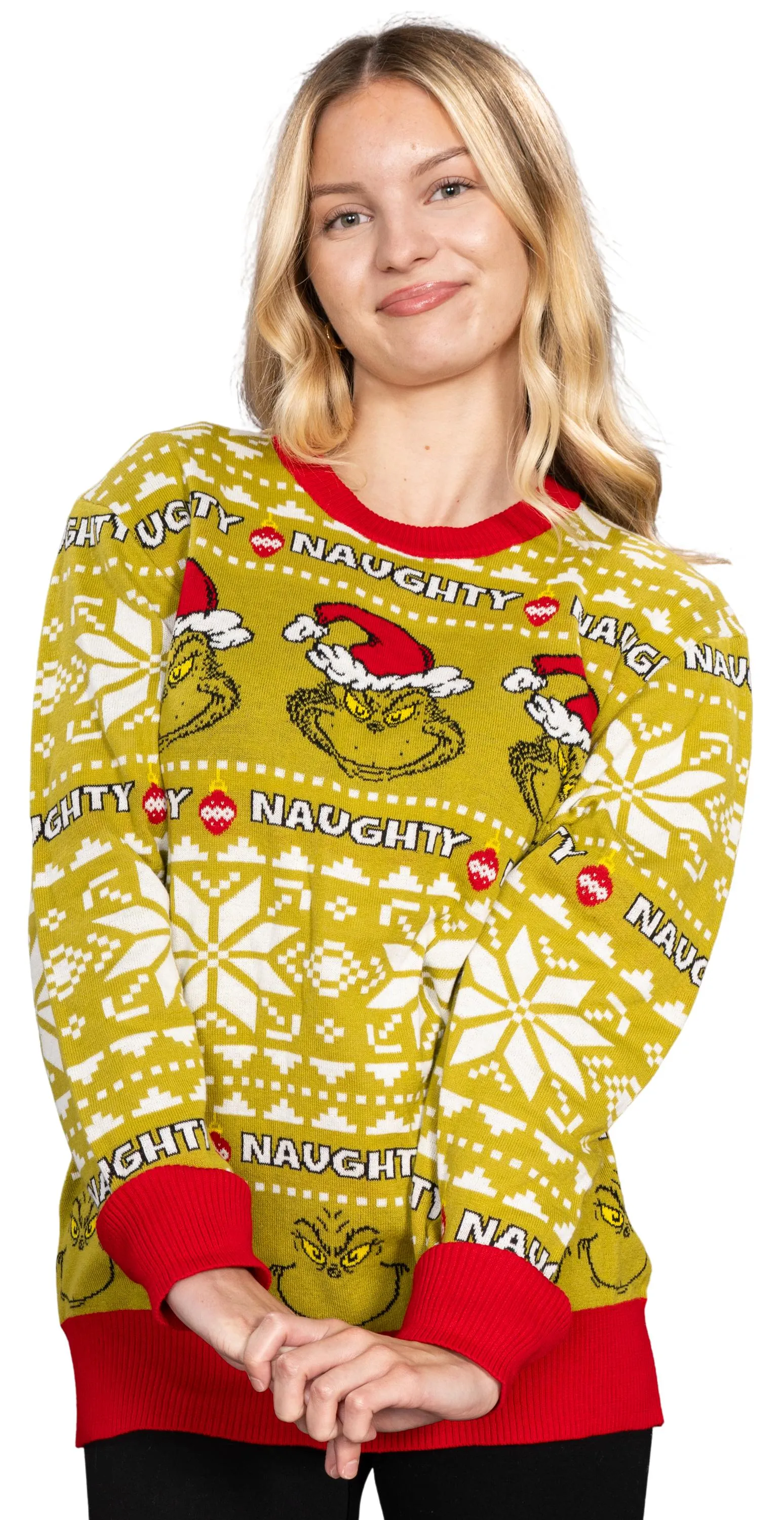 Christmas Sweater JulesRoche Funny Striped Red Pullover