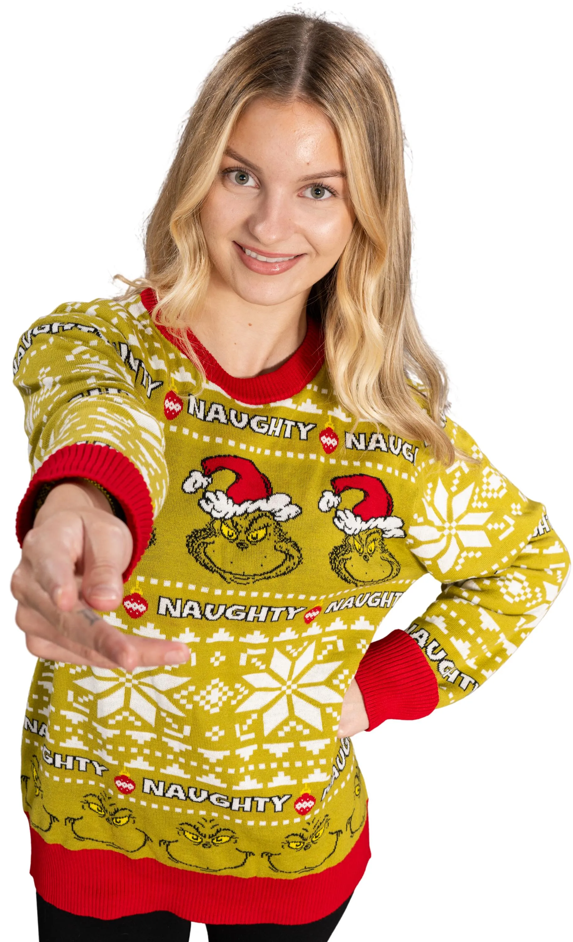 Christmas Sweater JulesRoche Funny Striped Red Pullover