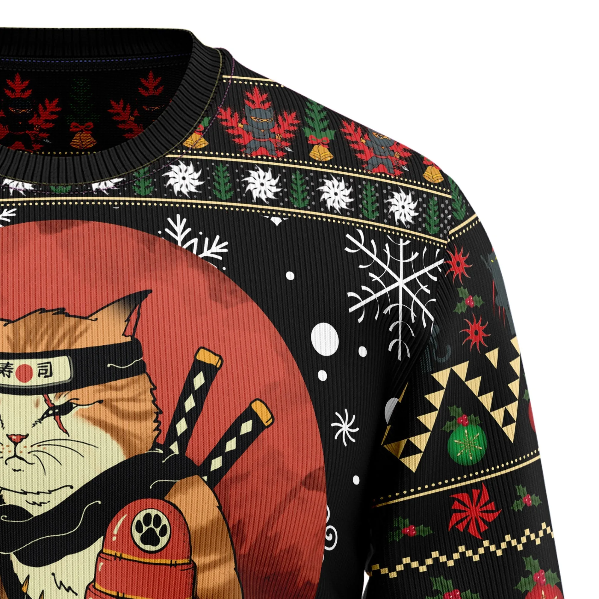 Christmas Sweater JulesRoche Graphic Print Cozy Winter Knit