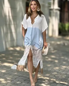 Classic Collared Shirt Dress Design