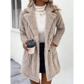 Elevate Your Wardrobe with Luxury Fashion for Women in a Cozy Long Sleeve Coat