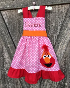Elmo Personalized Birthday Dress
