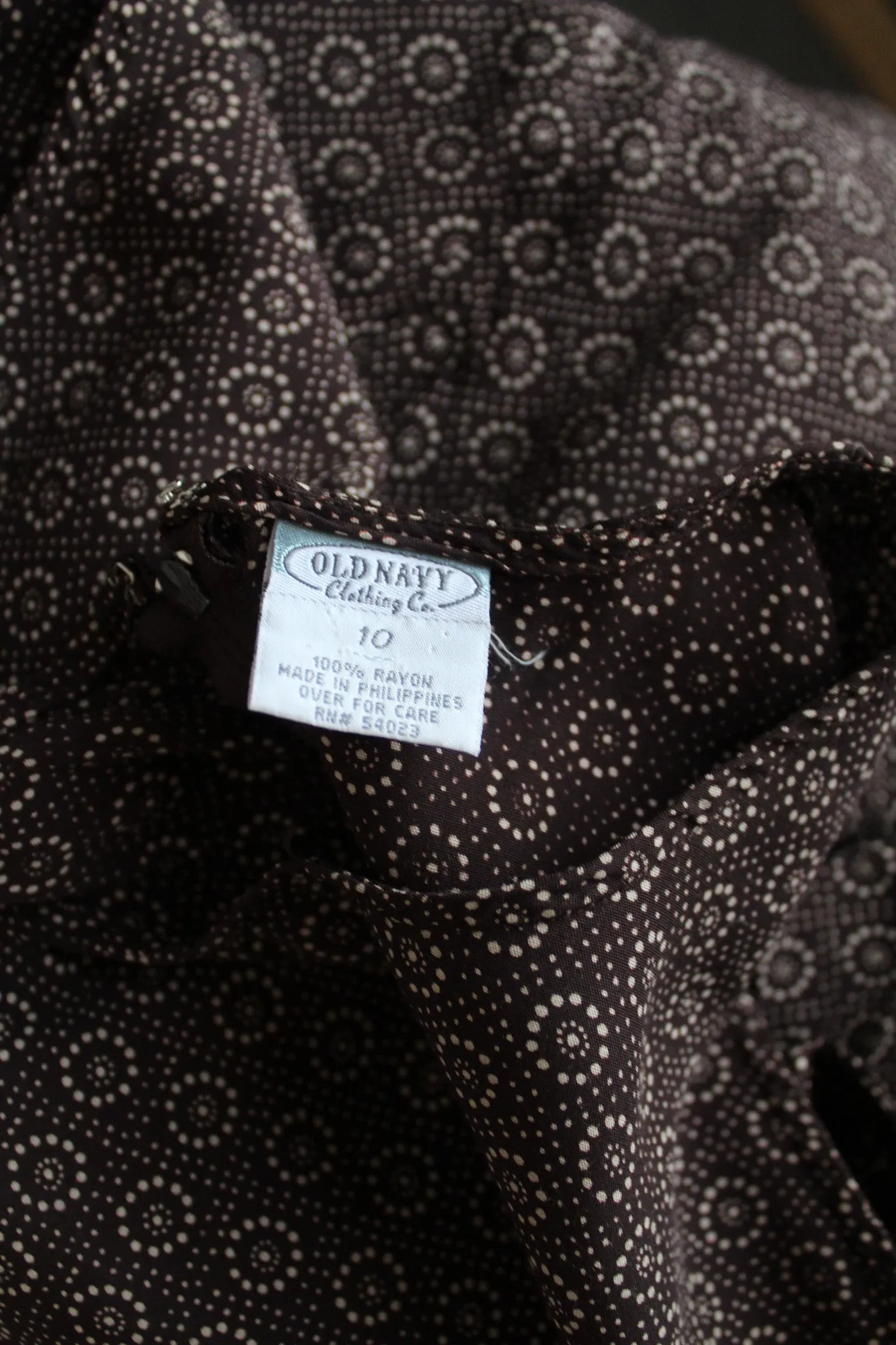 espresso dot dress