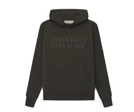 ESSENTIALS FOG HOODIE OFF BLACK SS23
