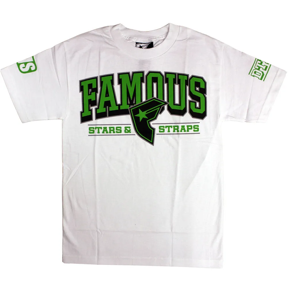 Famous Stars and Straps Reign Boh T-shirt White Lime Black