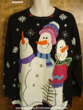 Festive Snowmen Christmas Party Sweater