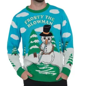 Frosty the Blowman Ugly Christmas Sweater JulesRoche Fun & Hideous