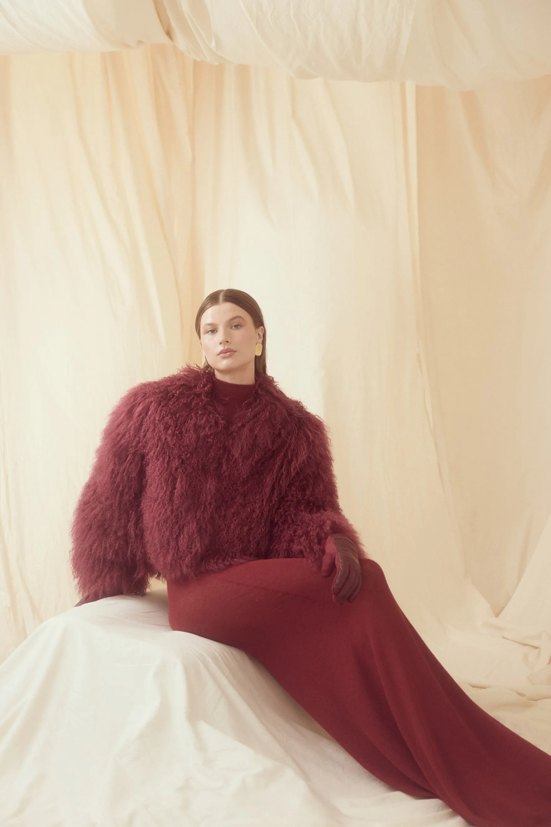 Georgina Jacket - Cherry