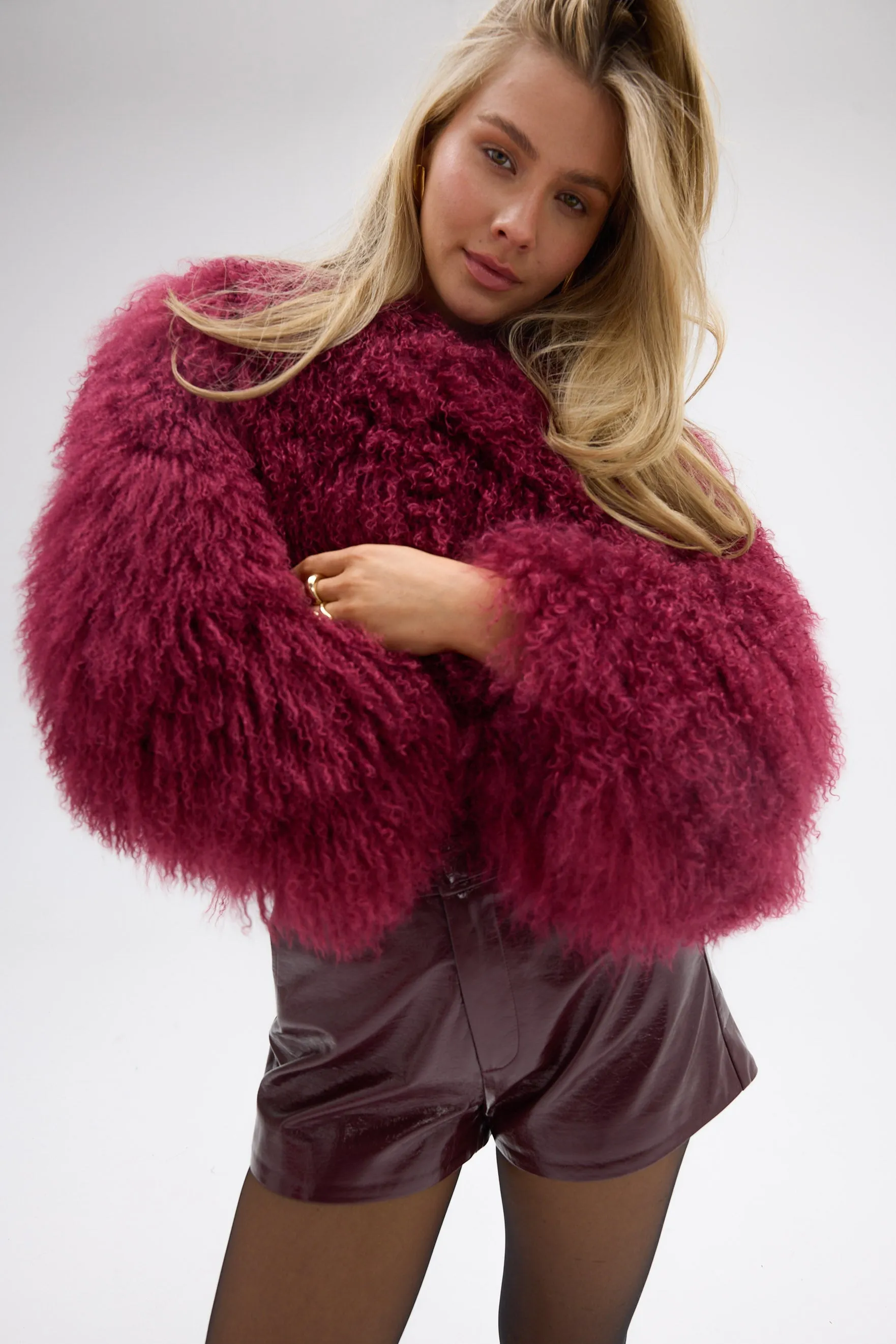 Georgina Jacket - Cherry