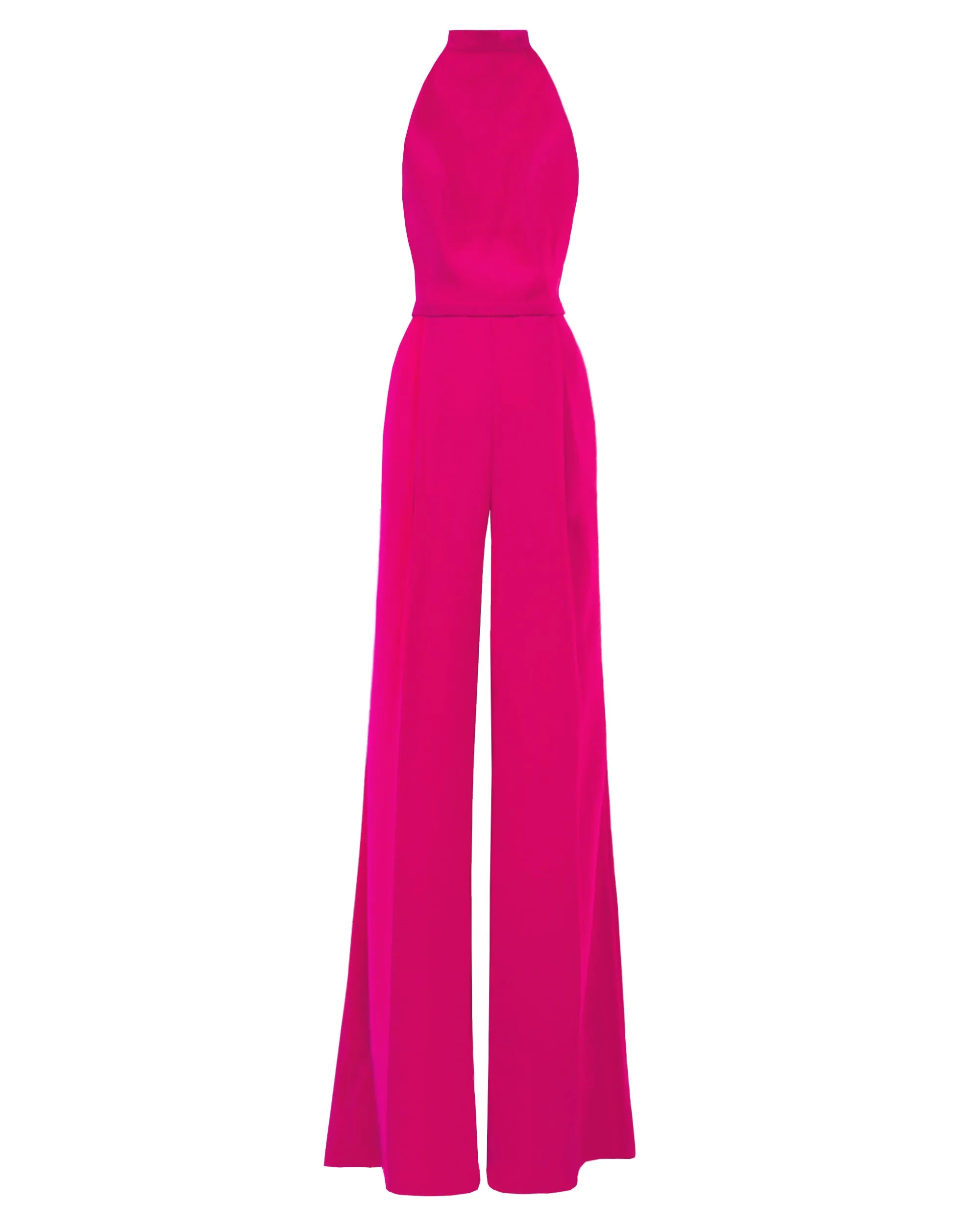 Halter-Cut Neckline Jumpsuit