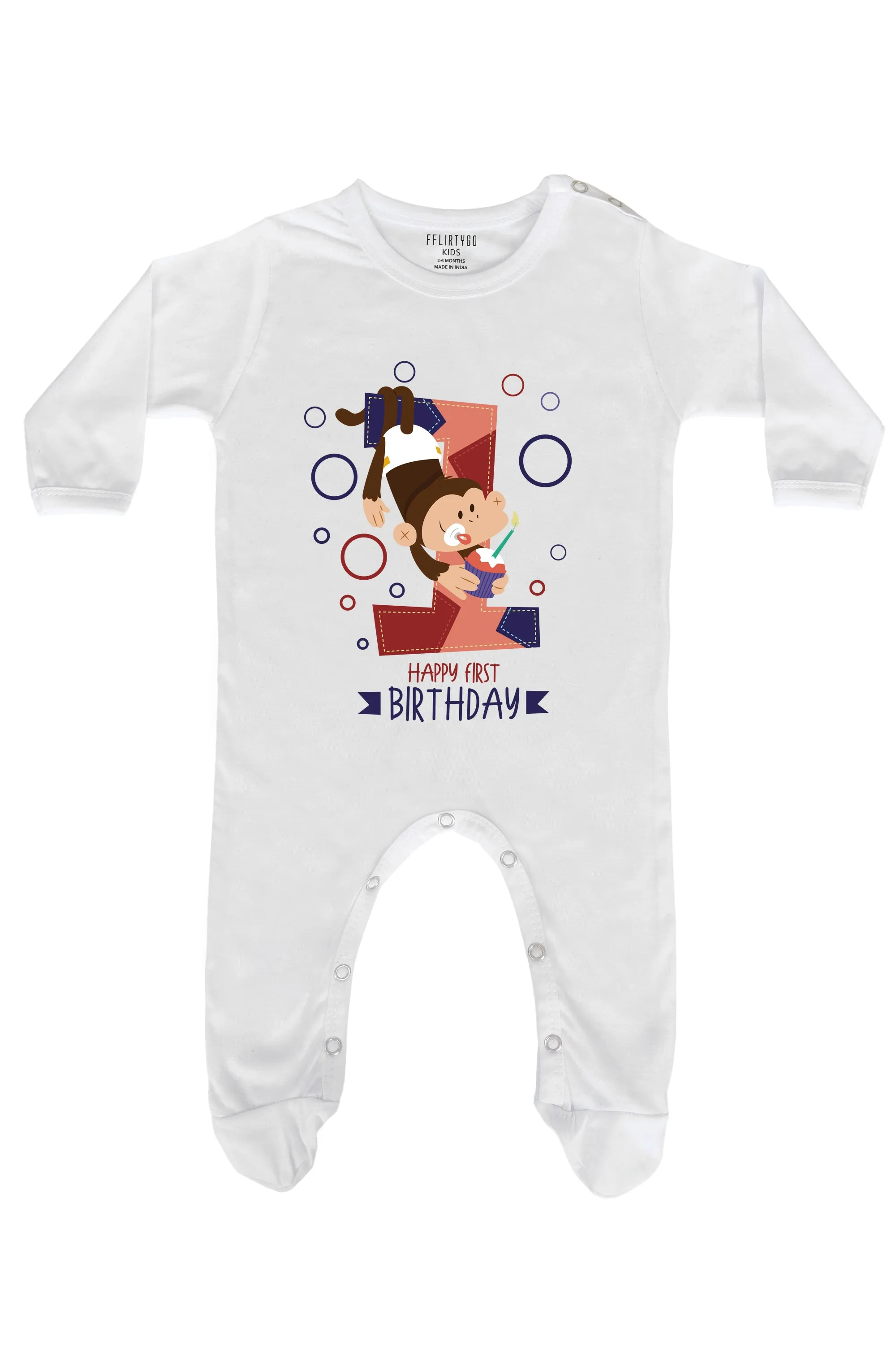 Happy 1st Birthday Baby Romper | Onesies