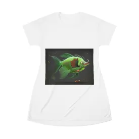 Hook Lung Jaw All Over Print T-Shirt Dress