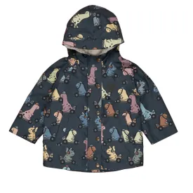 Huxbaby Dino Racer Raincoat - Ink