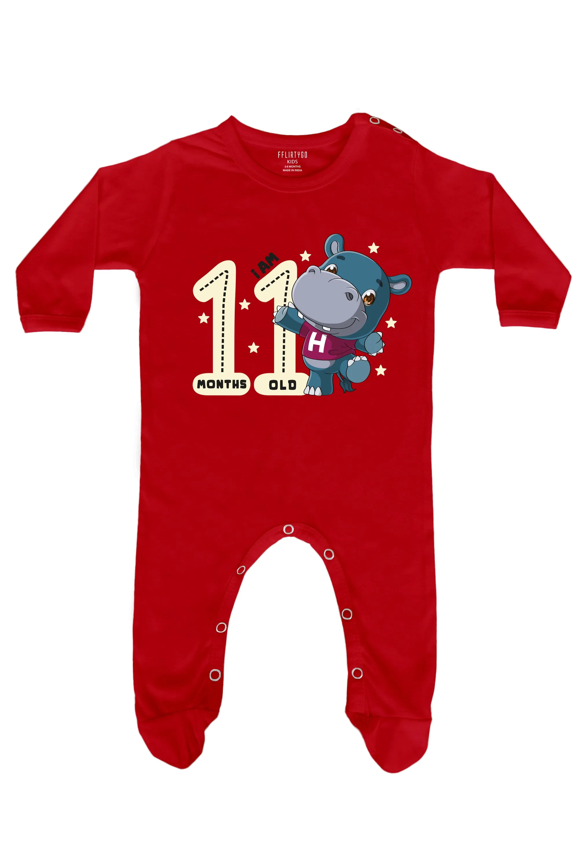 I Am 11 Months Old Romper Baby Romper | Onesies