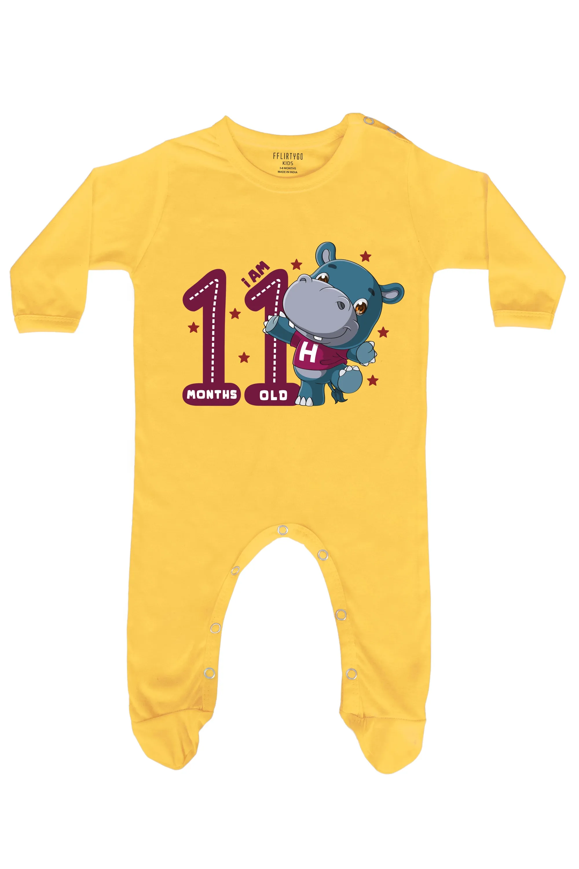 I Am 11 Months Old Romper Baby Romper | Onesies