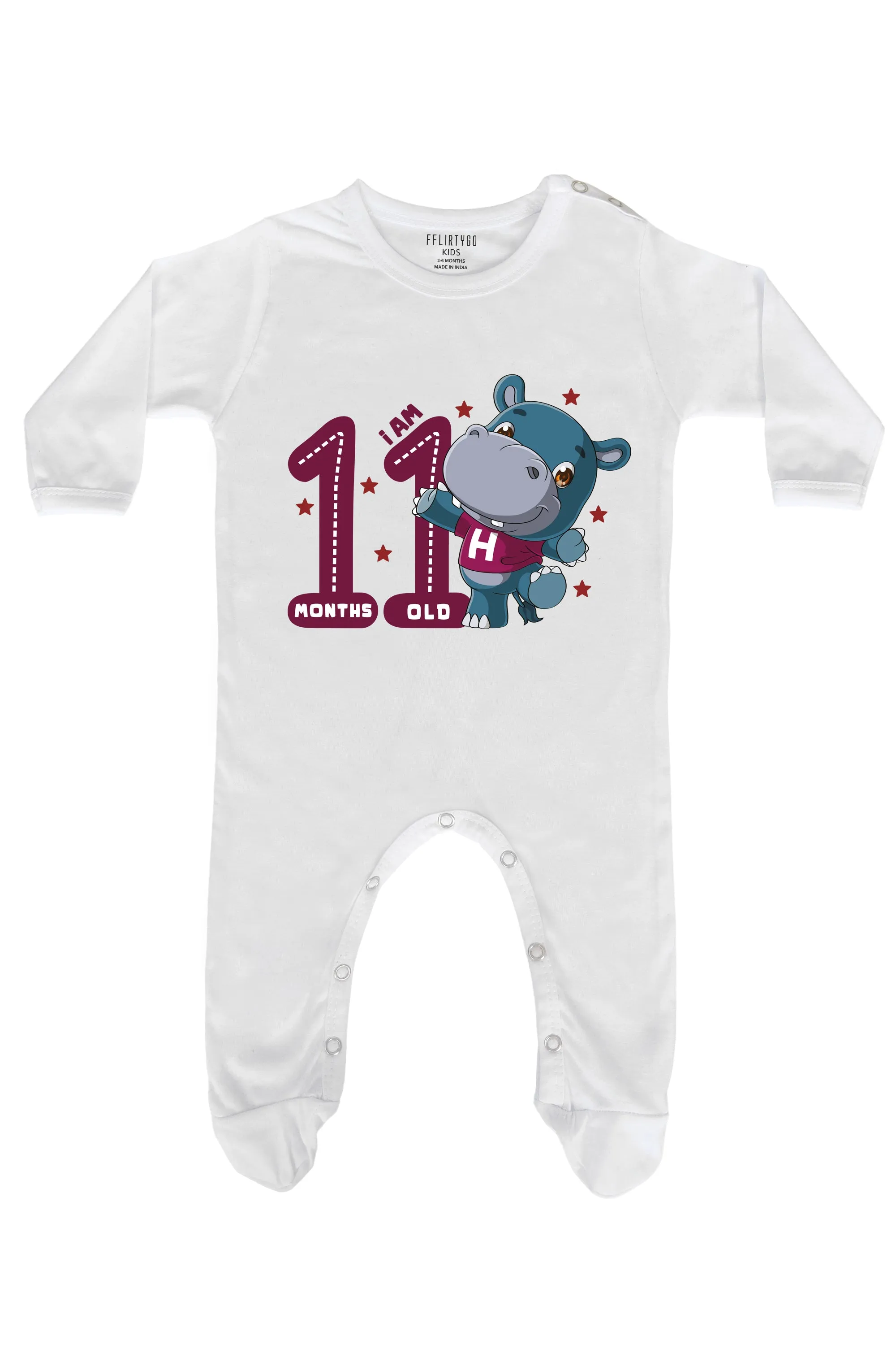 I Am 11 Months Old Romper Baby Romper | Onesies