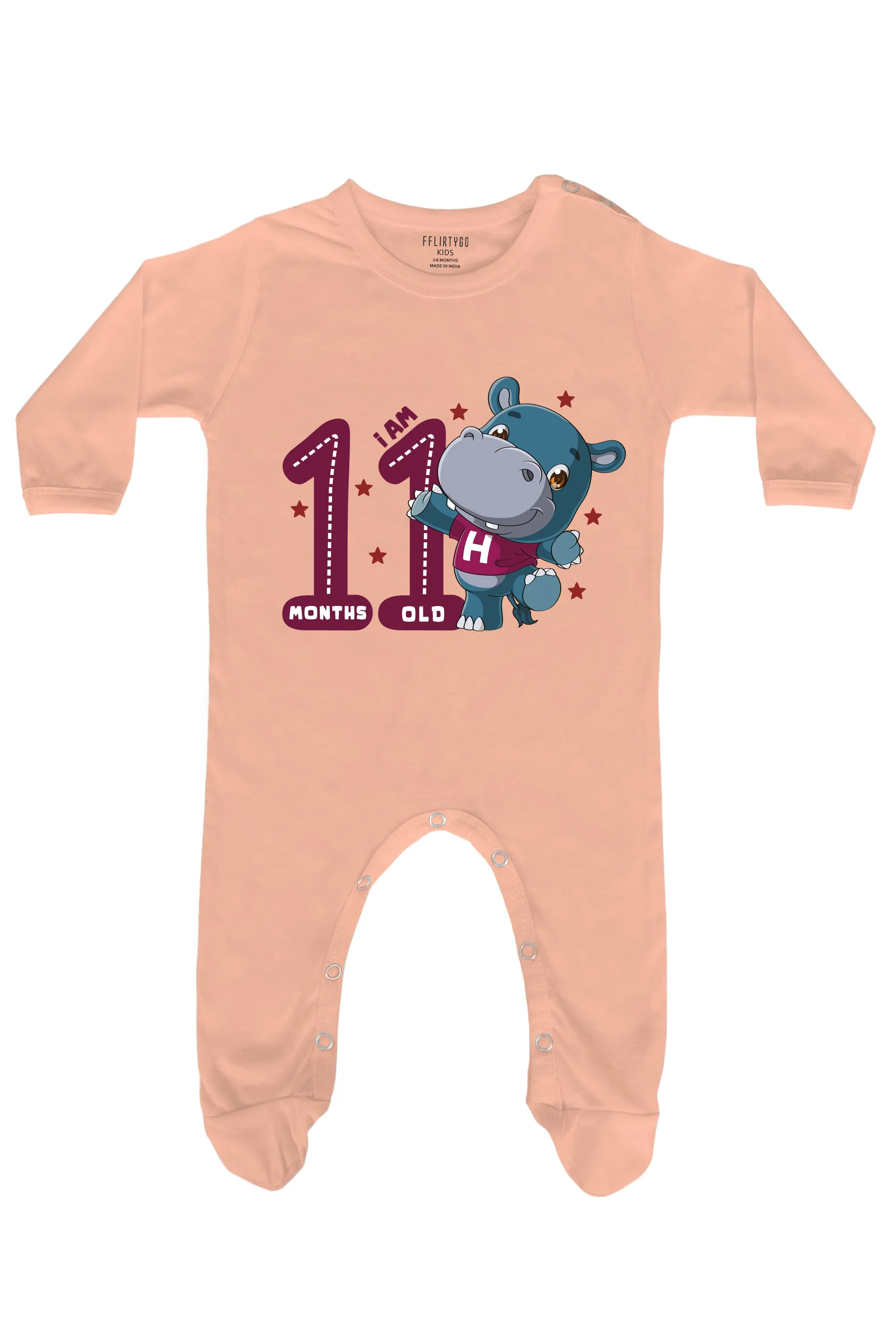 I Am 11 Months Old Romper Baby Romper | Onesies