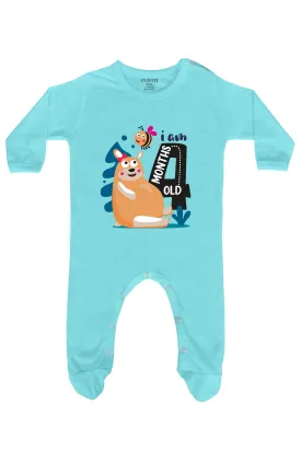 I Am 4 Months Old Bear Baby Romper | Onesies