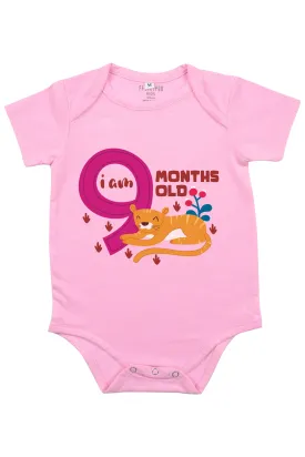 I Am 9 Months Old Romper Baby Romper | Onesies