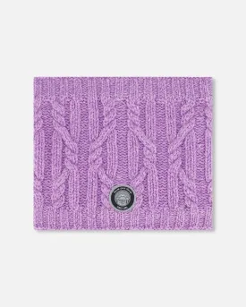 Knit Neckwarmer Purple