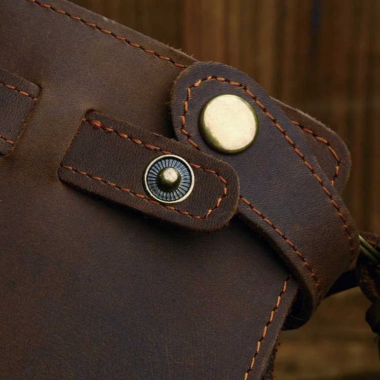 Large Brown Crazy Horse Clutch Wallet|Waled Crazy Horse Brown Mawr
