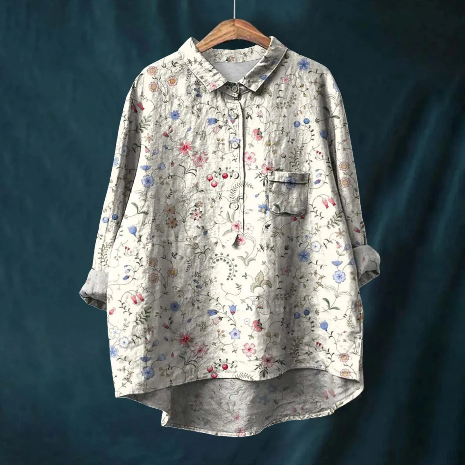Liesa™ | Elegant Women's Floral Shirt