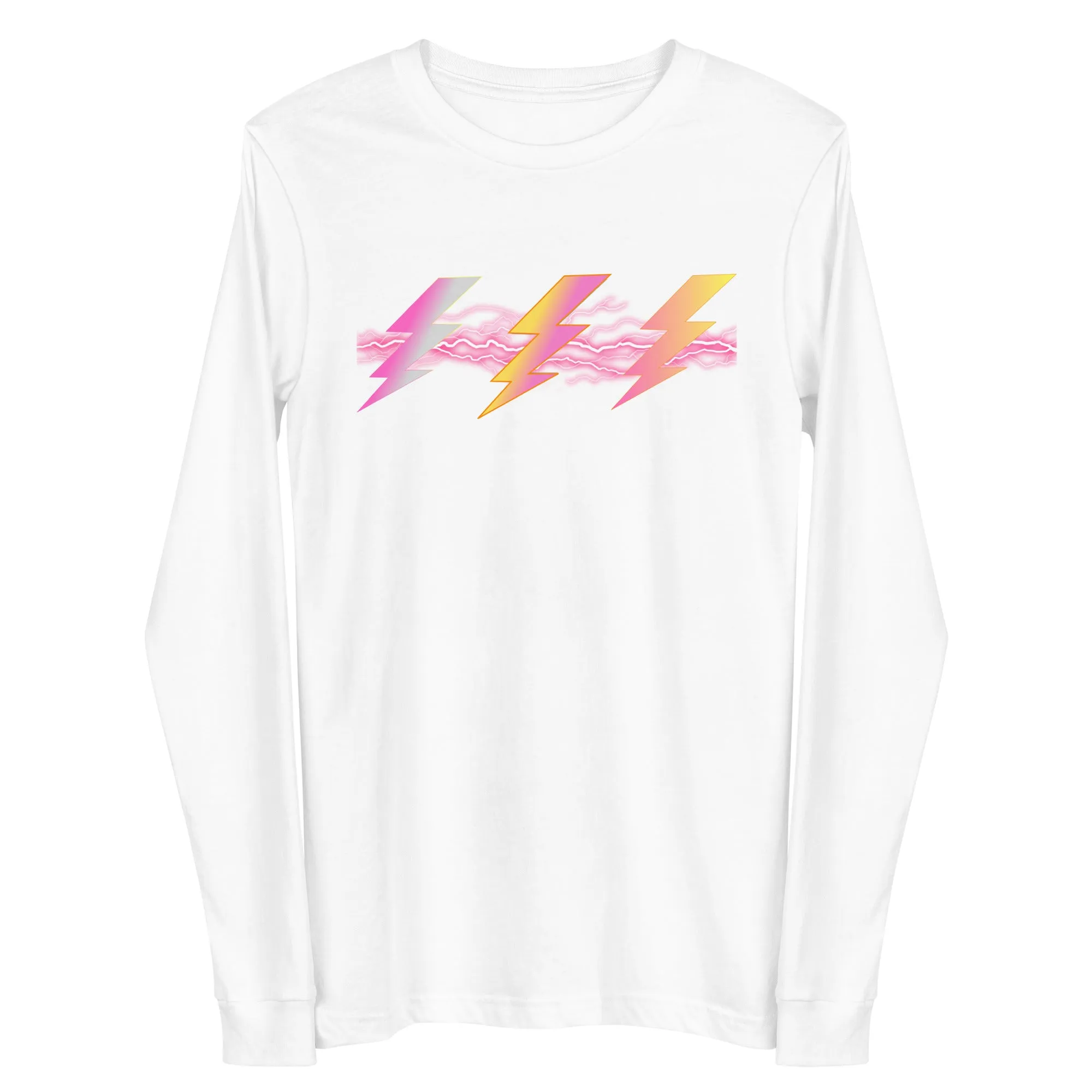 Lightning bolt graphic unisex long sleeve tee