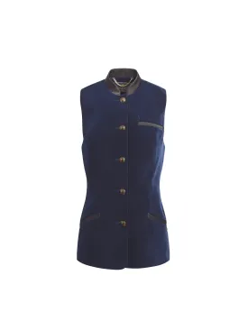 Madeline Gilet - Navy Velvet