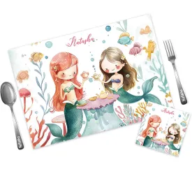 Mat Coaster Set -  Mermaid