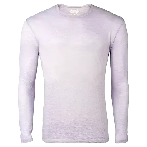 Men's Alpaca Wool Long Sleeve Base Layer: 160 Ultralight