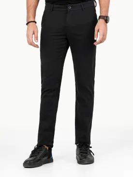 Men's Black Chino Pant - EMBCP22-014