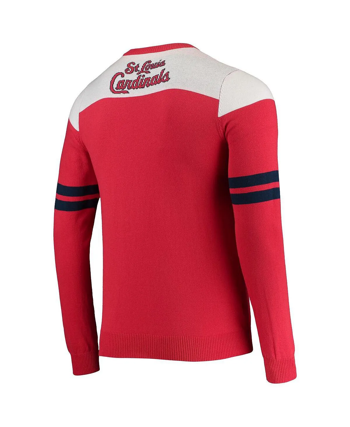 Men's red sweater st. louis cardinals ticket light-up ugly FOCO, red