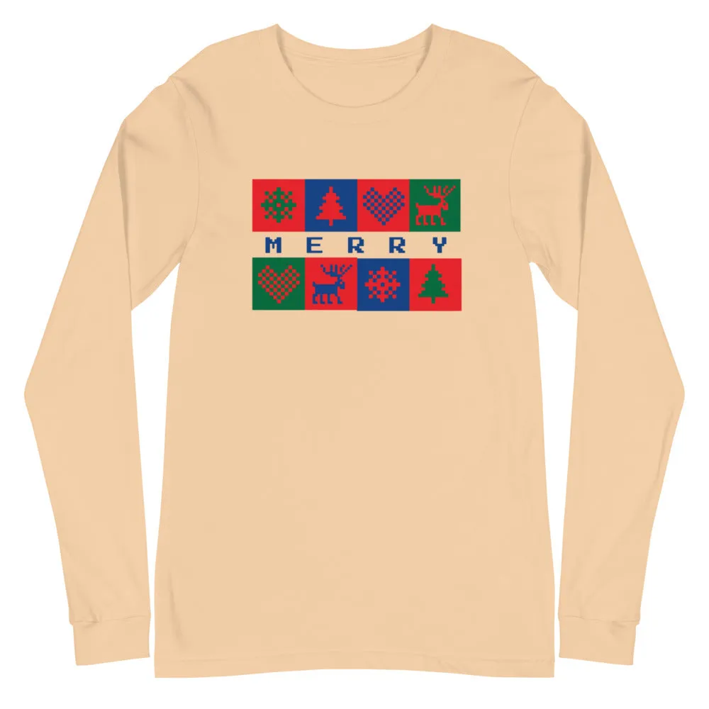 Merry Box Unisex Long Sleeve Tee - Bella   Canvas 3501