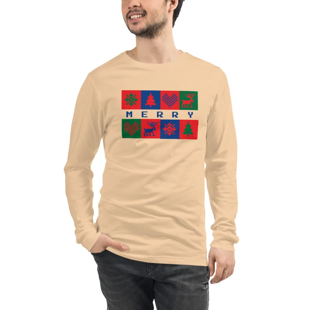 Merry Box Unisex Long Sleeve Tee - Bella   Canvas 3501