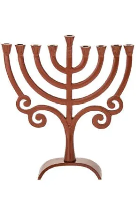 Metal Brown menorah
