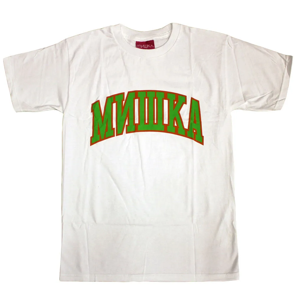 Mishka Cyrillic Varsity T-Shirt White Green