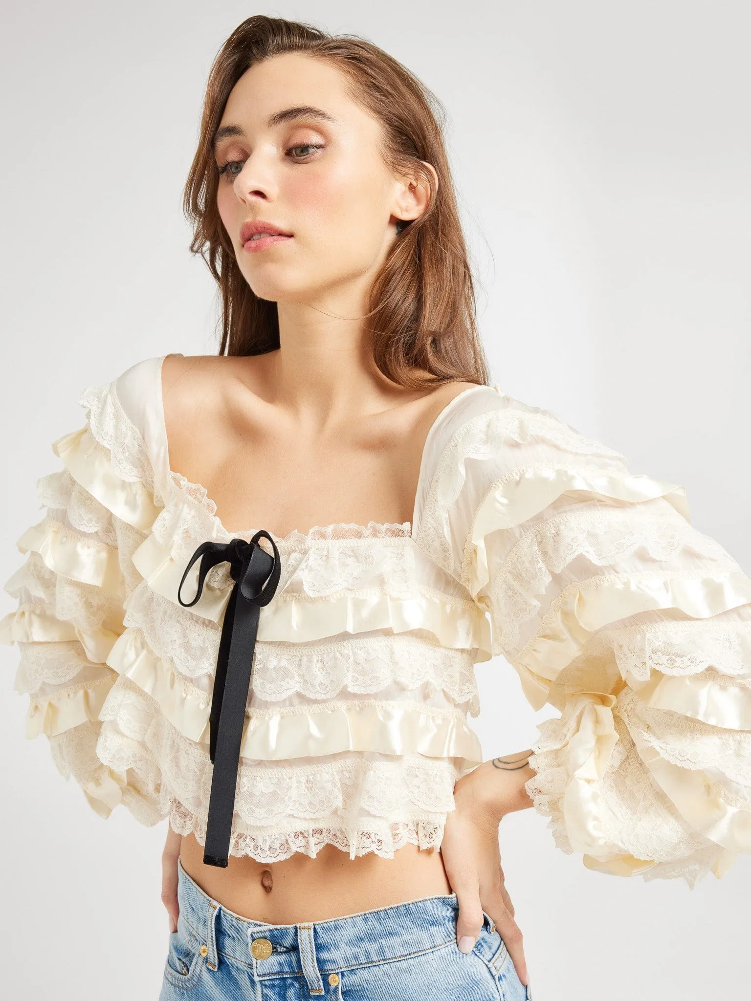 Nelle Top in Vintage Lace