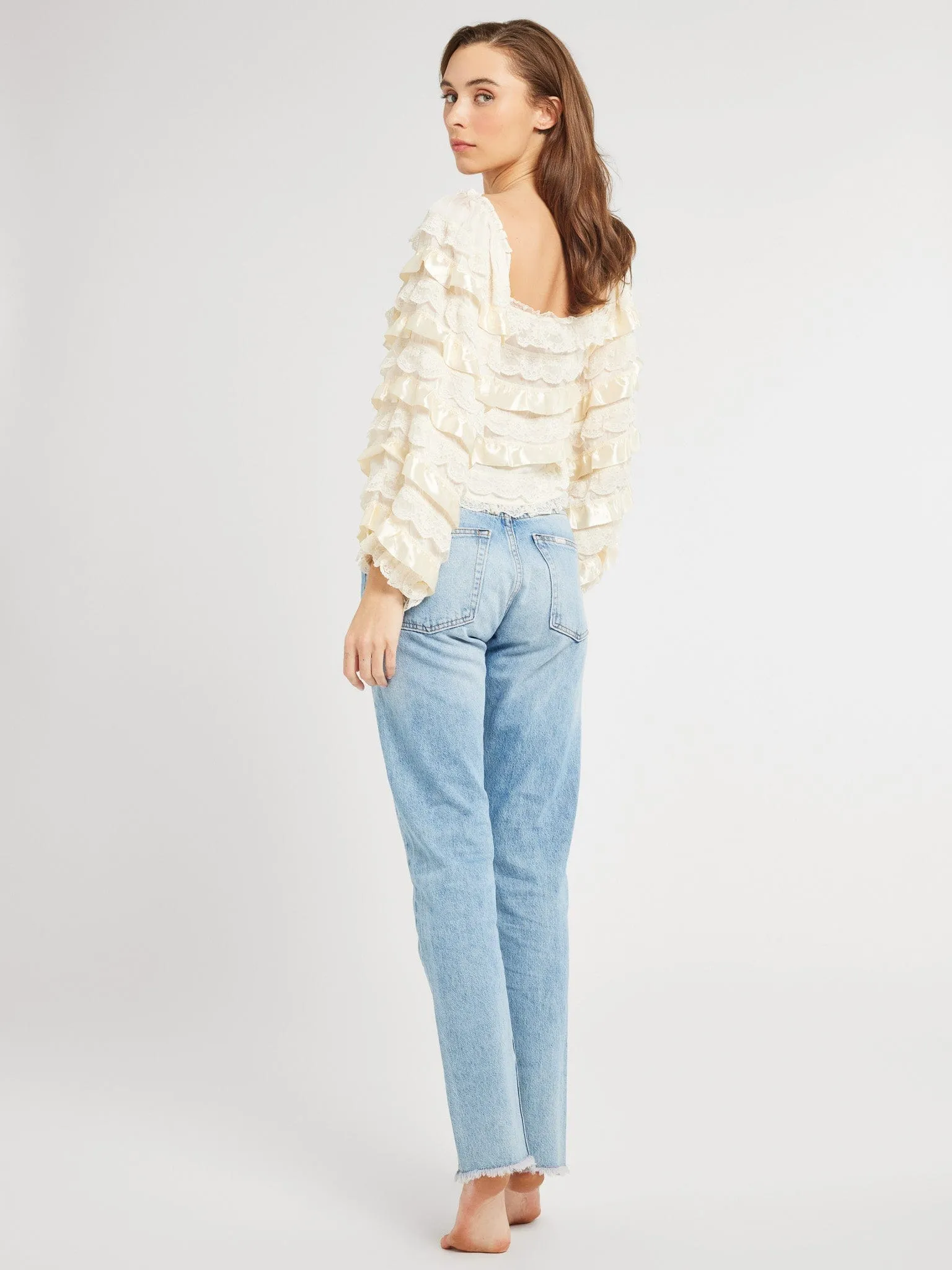 Nelle Top in Vintage Lace